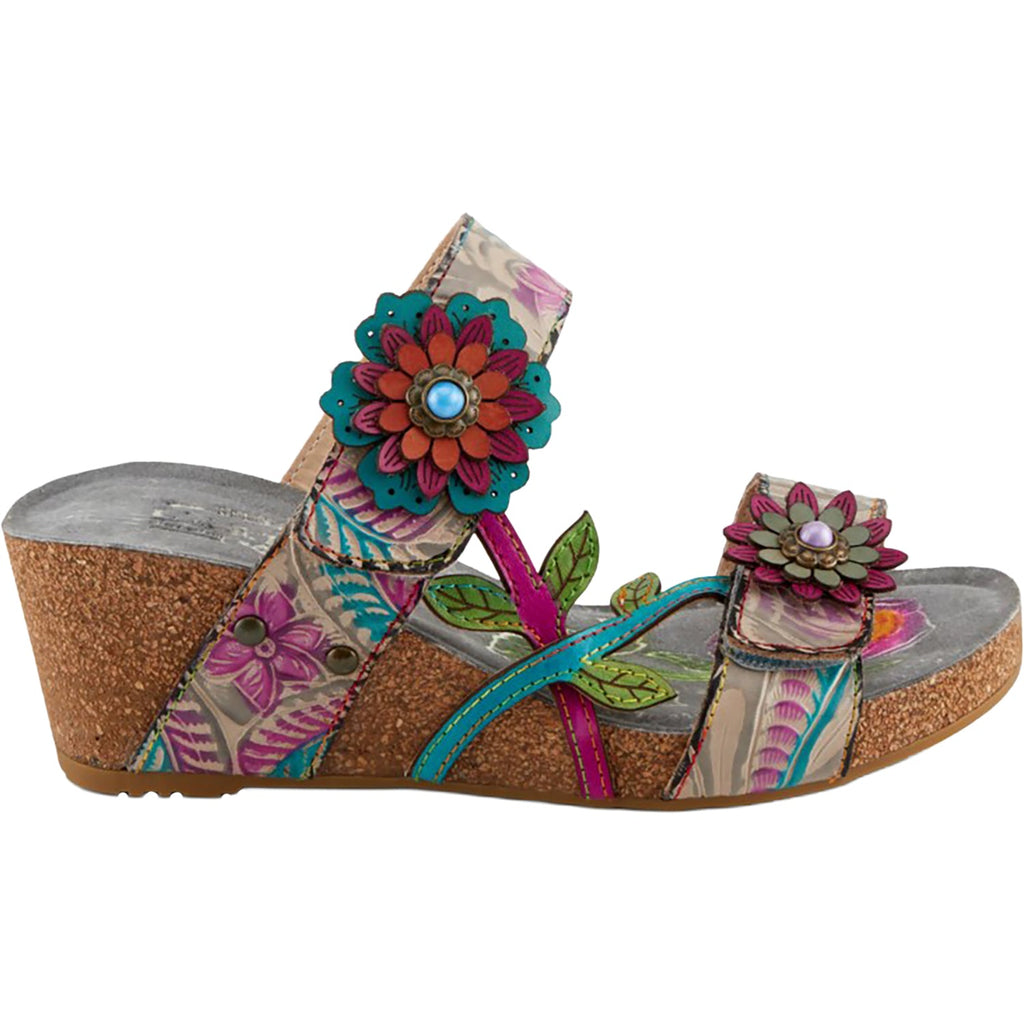 L'Artiste by Spring Step Moai Women's Sandals Grey Multi