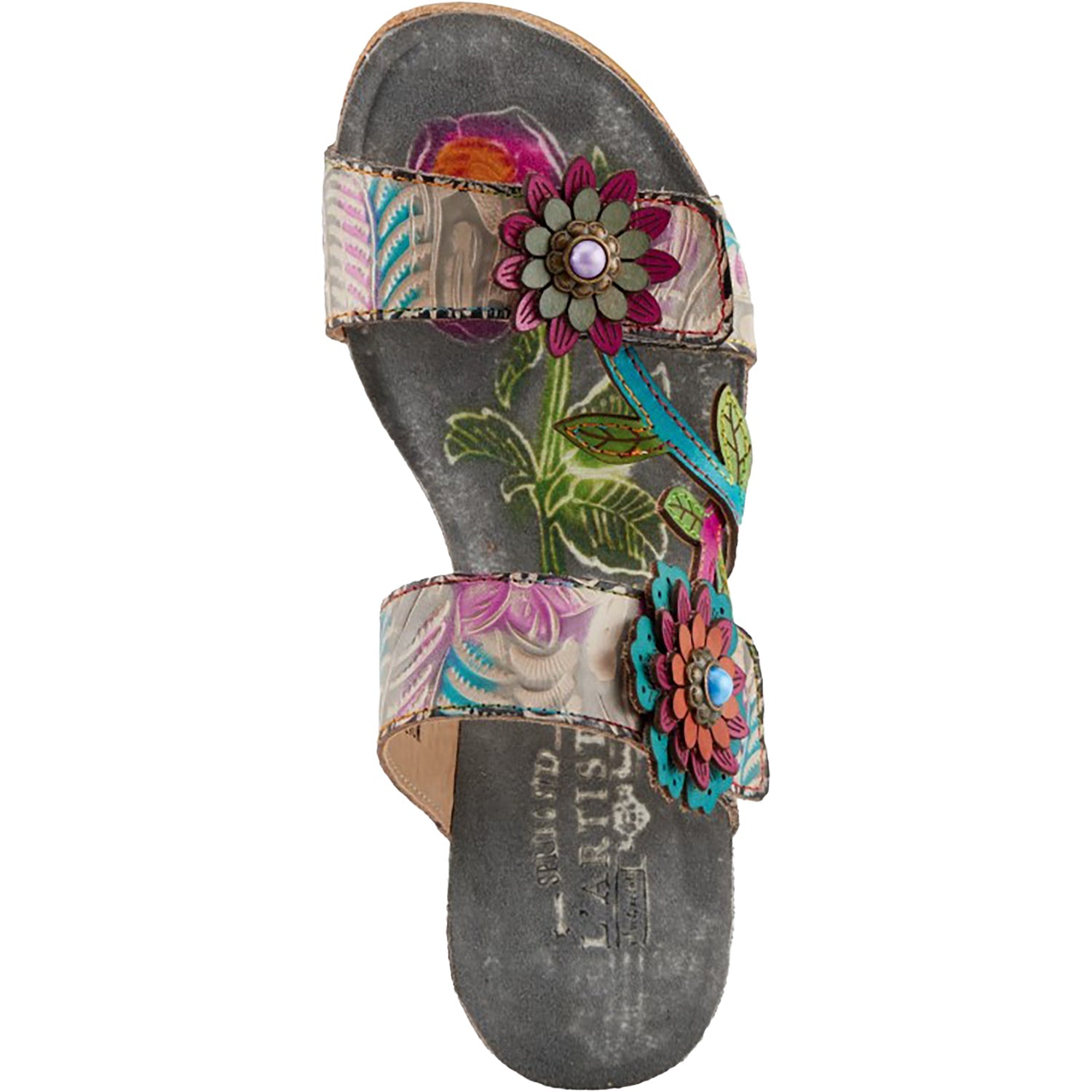 L'Artiste by Spring Step Moai Women's Sandals Grey Multi