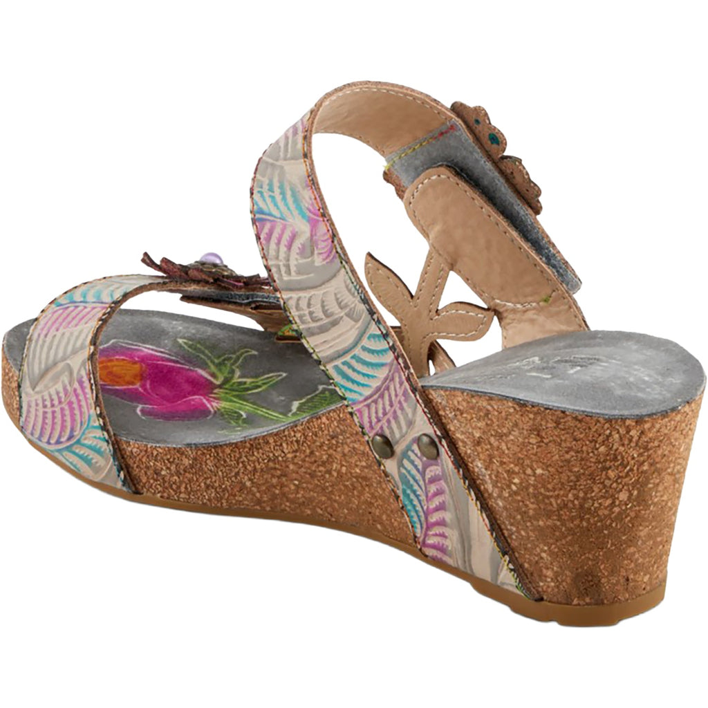 L'Artiste by Spring Step Moai Women's Sandals Grey Multi
