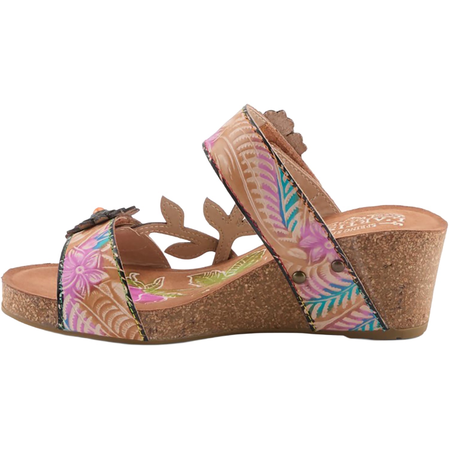L'Artiste by Spring Step Moai Women's Sandals Tan Multi