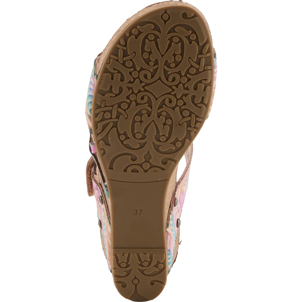 L'Artiste by Spring Step Moai Women's Sandals Tan Multi