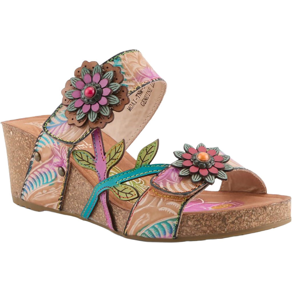 L'Artiste by Spring Step Moai Women's Sandals Tan Multi