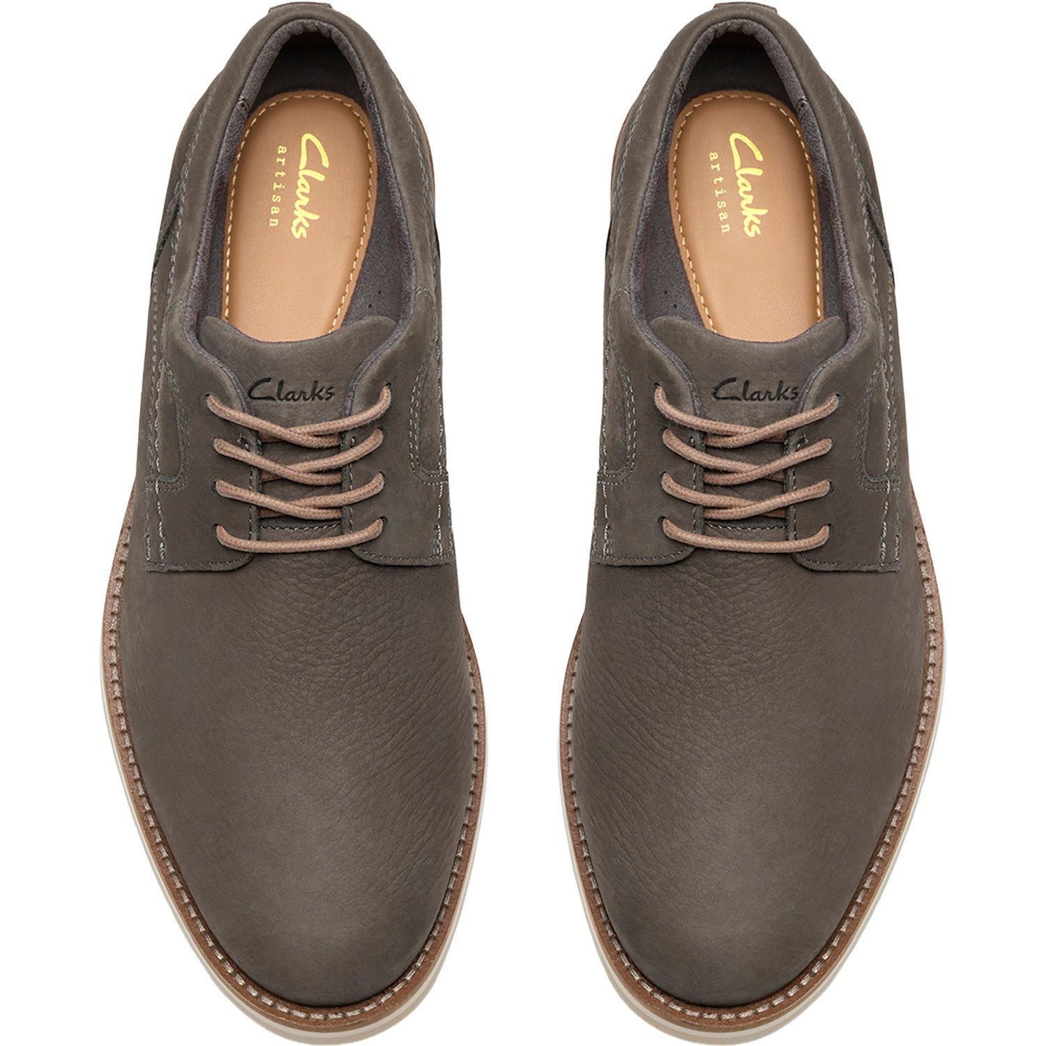 Clarks Monahan Plain Men's Dress Shoes Stone Nubuck