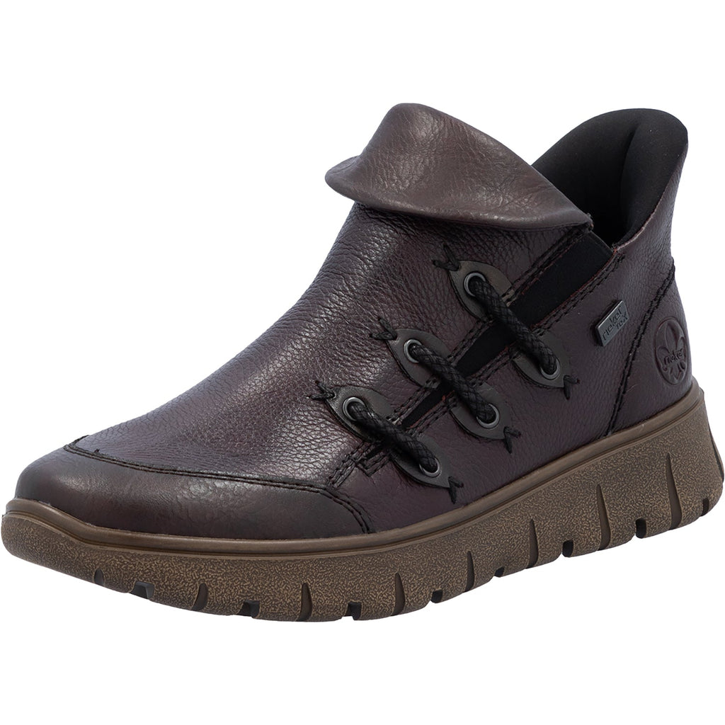 Rieker N1353-35 Women's Boots Havanna/Cerise/Antik Leather