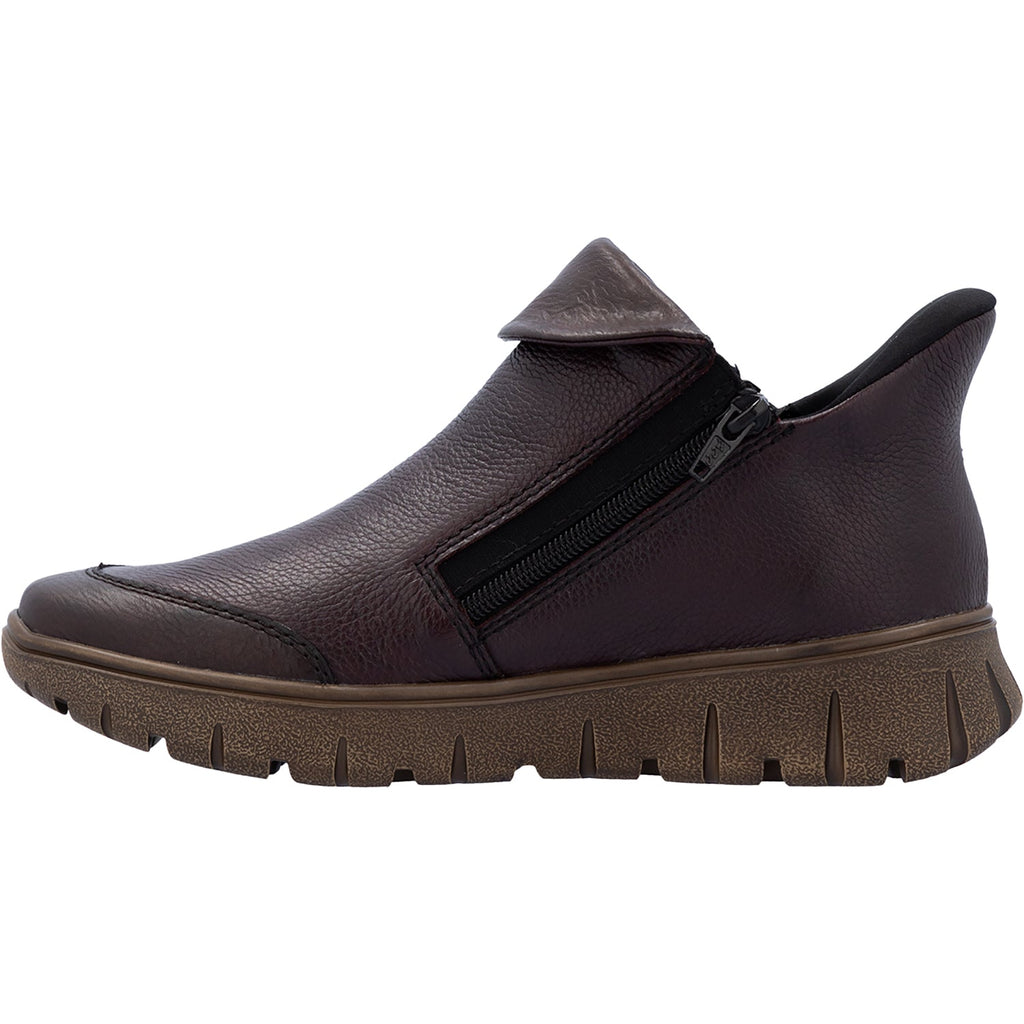 Rieker N1353-35 Women's Boots Havanna/Cerise/Antik Leather
