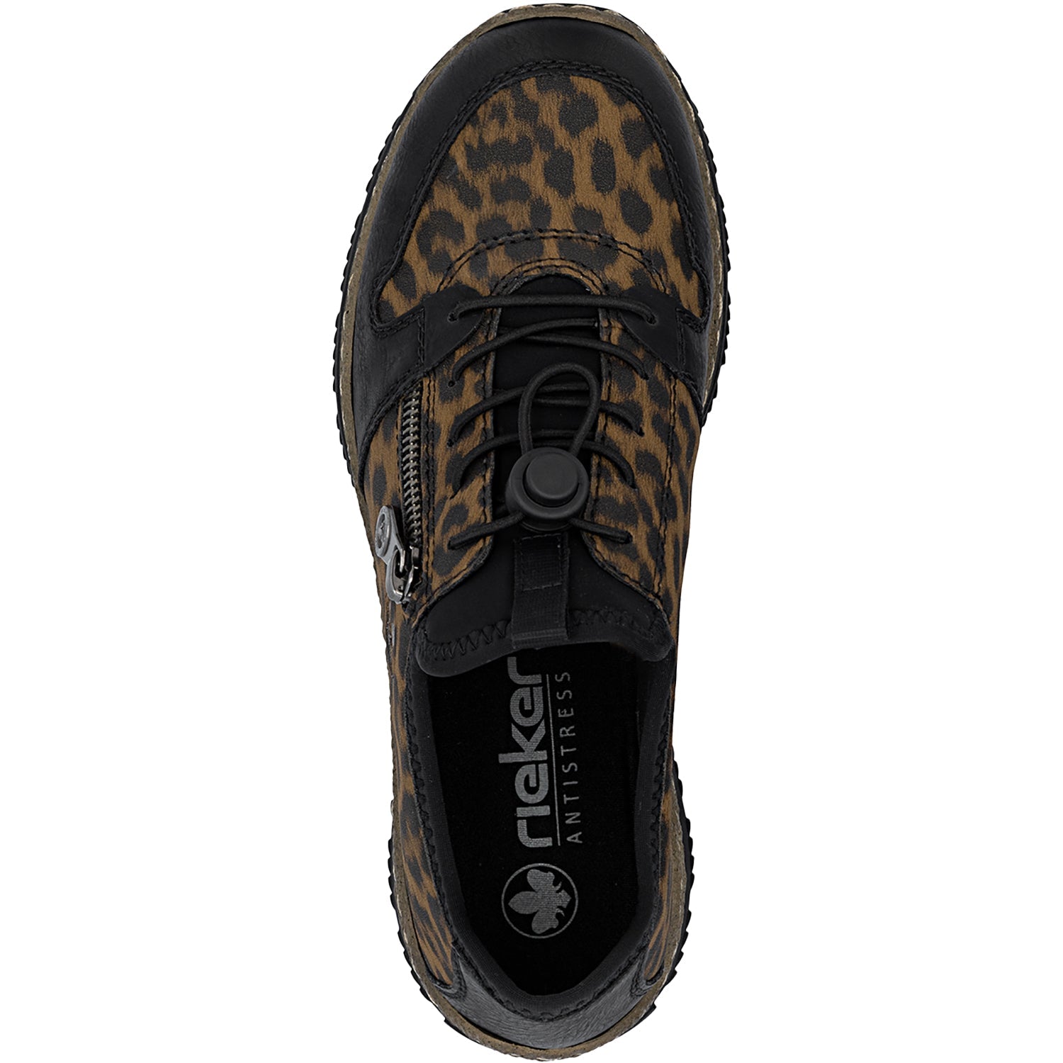 Rieker N32G0-90 Nikita  Women's Slip Ons Schwarz/Braun/Schwarz