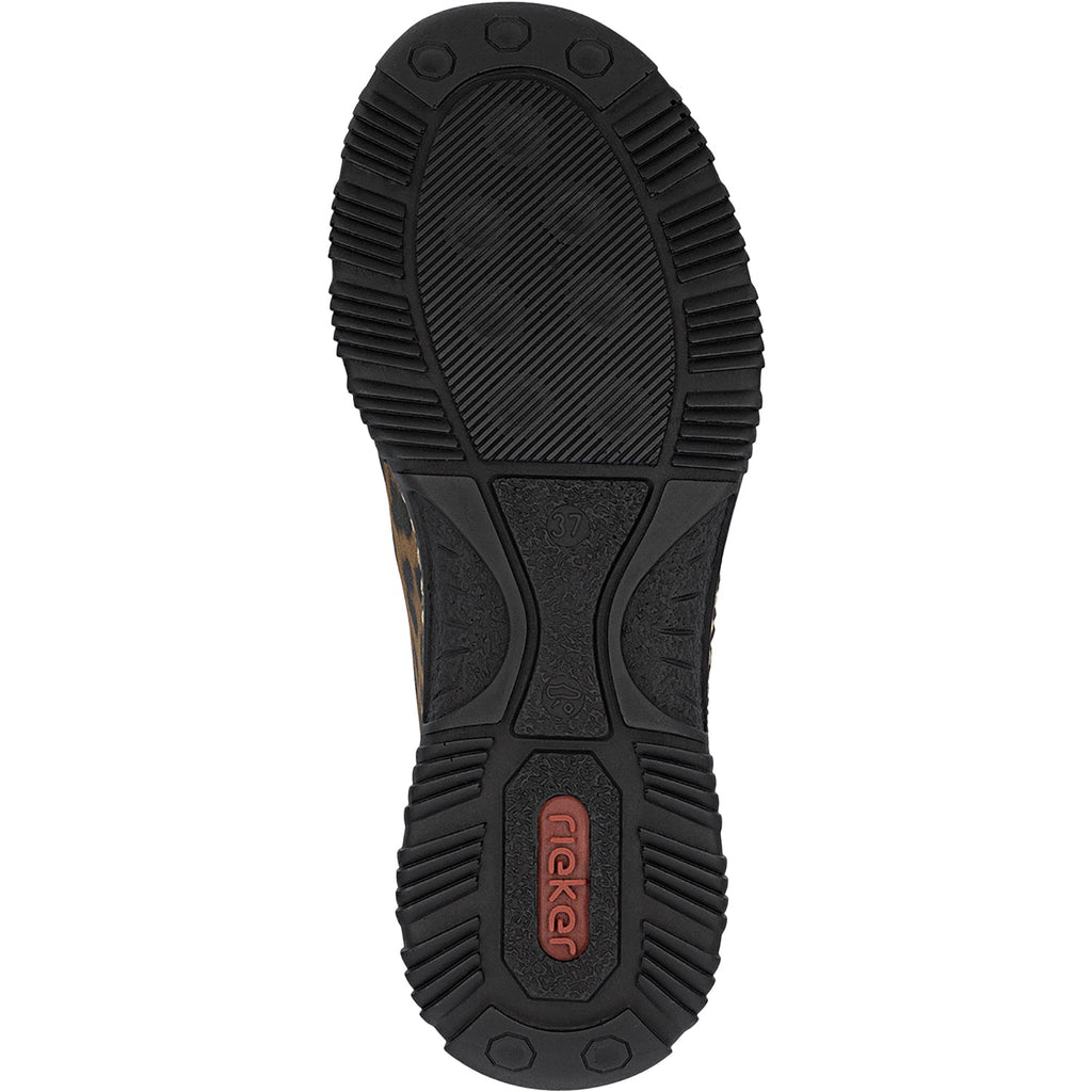 Rieker N32G0-90 Nikita  Women's Slip Ons Schwarz/Braun/Schwarz