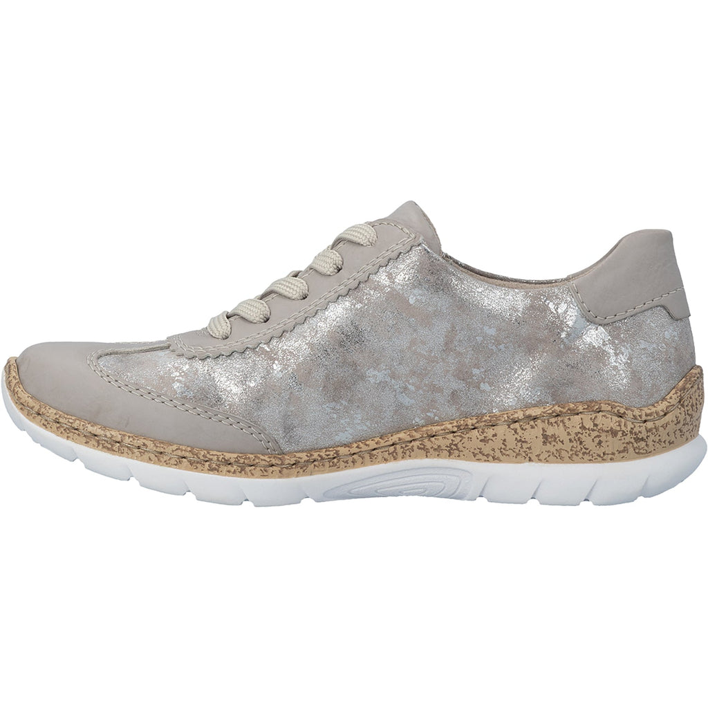 Rieker N4221-90 Nikita 21 Women's Sneakers Ice/Rose Metallic