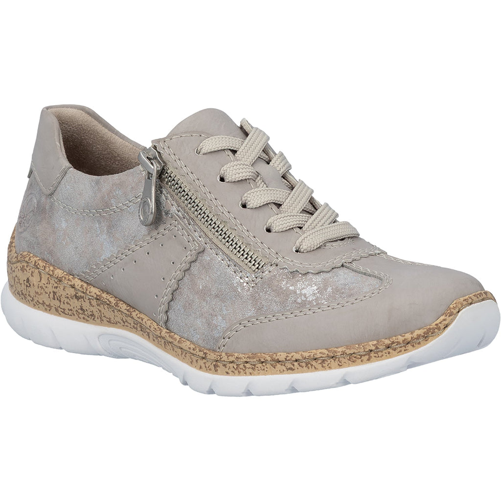 Rieker N4221-90 Nikita 21 Women's Sneakers Ice/Rose Metallic