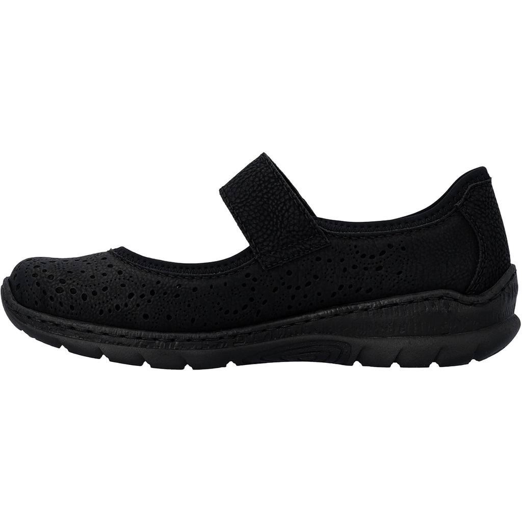 Rieker N4299-00 Nikita 99 Women's Mary Janes Schwarz/Schwarz/Schwarz