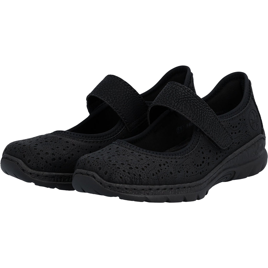 Rieker N4299-00 Nikita 99 Women's Mary Janes Schwarz/Schwarz/Schwarz