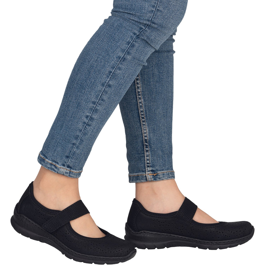 Rieker N4299-00 Nikita 99 Women's Mary Janes Schwarz/Schwarz/Schwarz