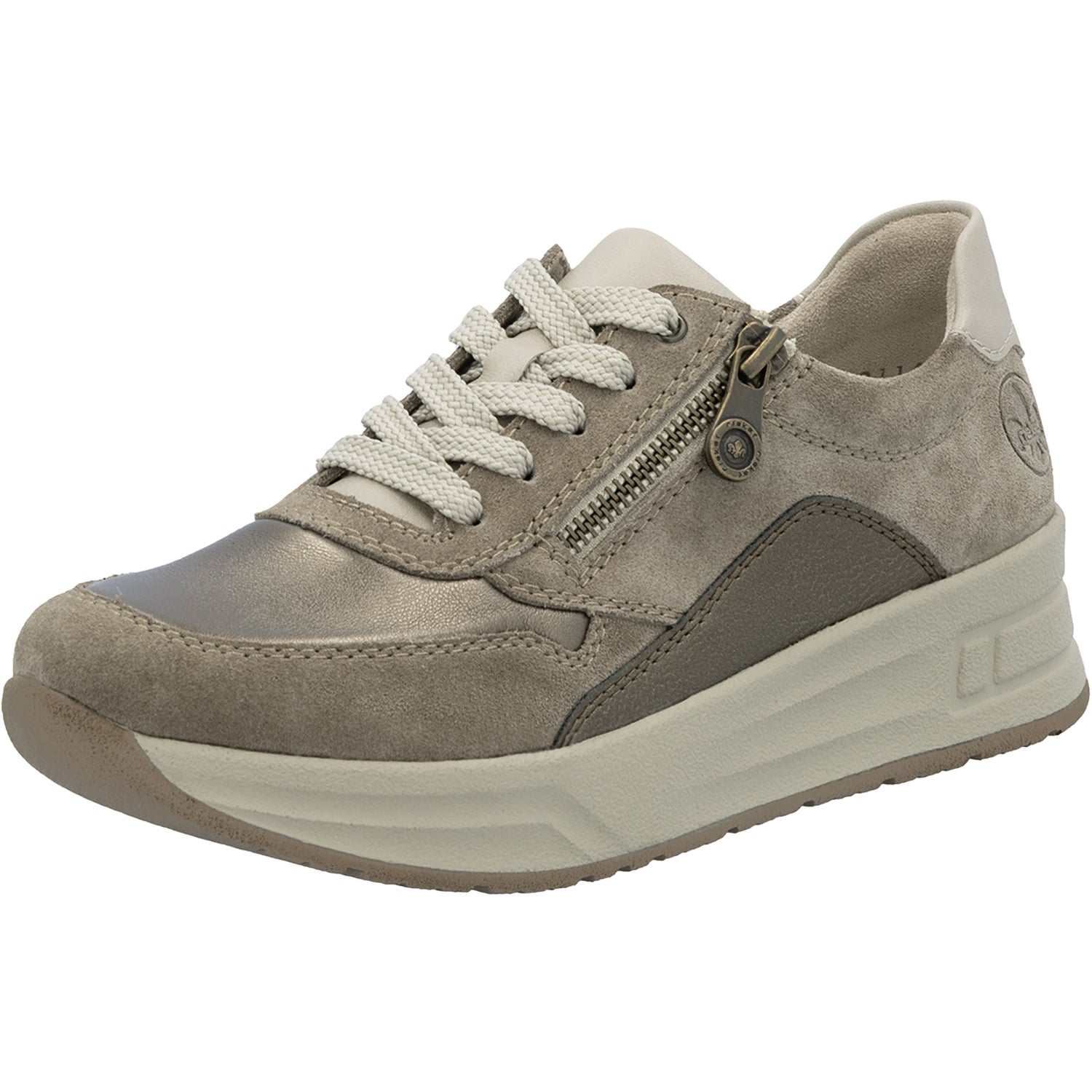 Rieker N8114-61 Doerte Women's Lace Up Shoes Merino/Bronze/Lehu/Bronze Leather