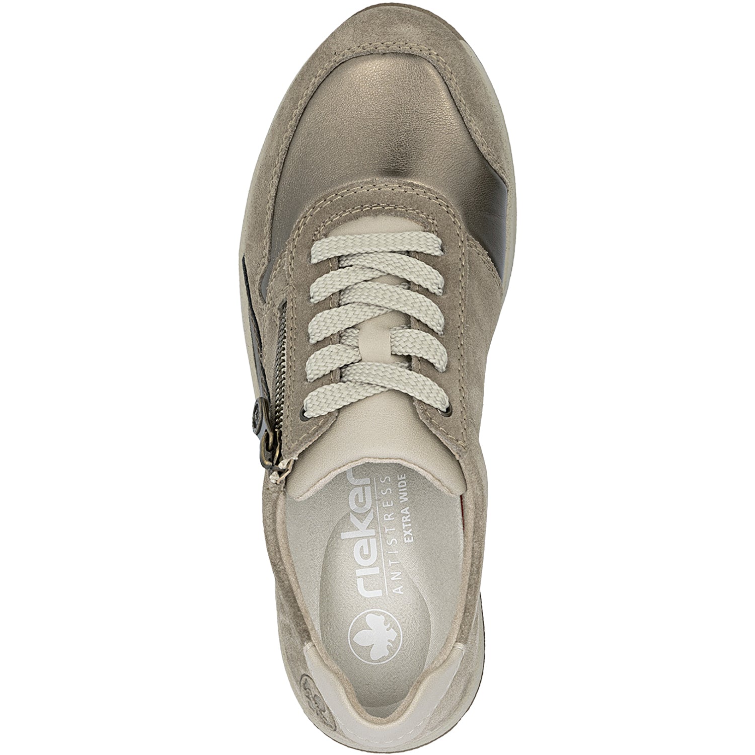 Rieker N8114-61 Doerte Women's Lace Up Shoes Merino/Bronze/Lehu/Bronze Leather