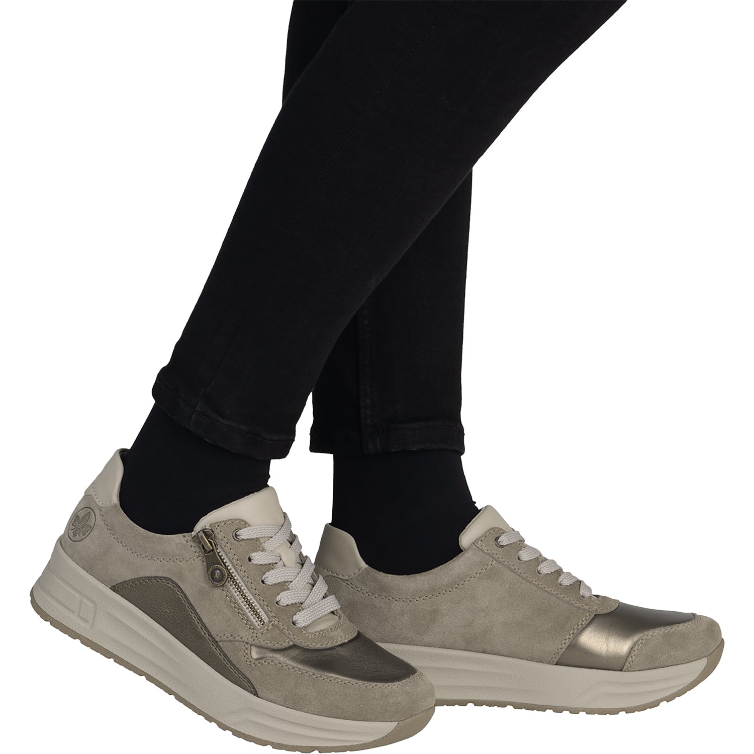 Rieker N8114-61 Doerte Women's Lace Up Shoes Merino/Bronze/Lehu/Bronze Leather