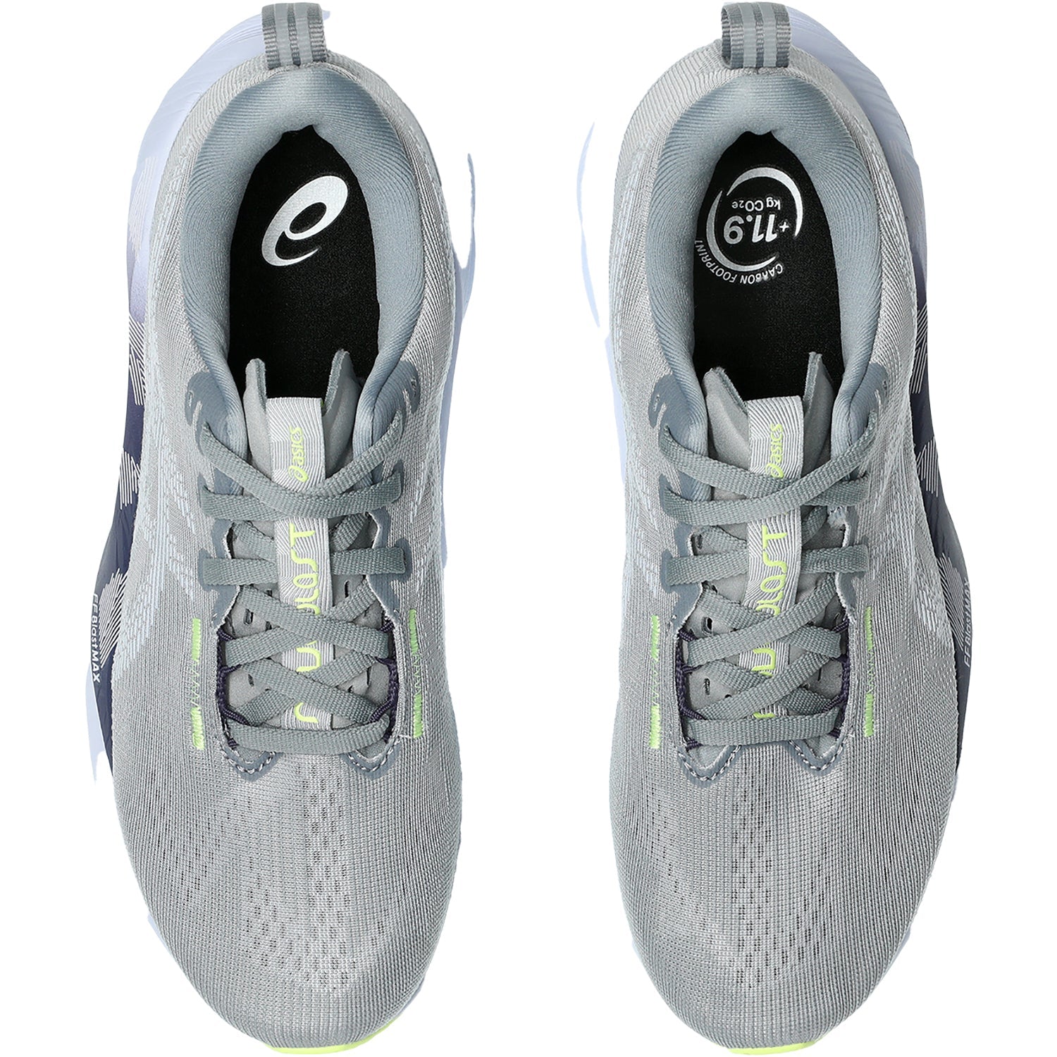 ASICS Novablast 5 (Neutral Support) Women's Athletic Shoes Gravel/Blue Fade