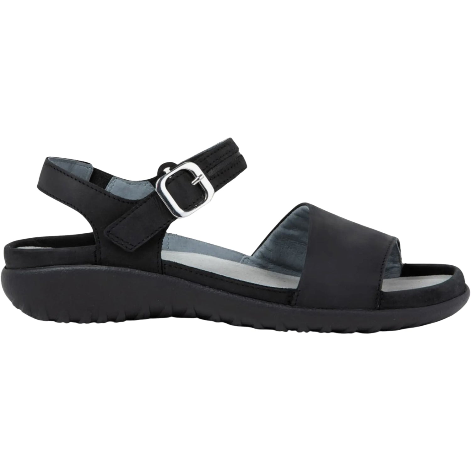 Naot Nagoya Women's Shoes Ebony Nubuck/Black Leather