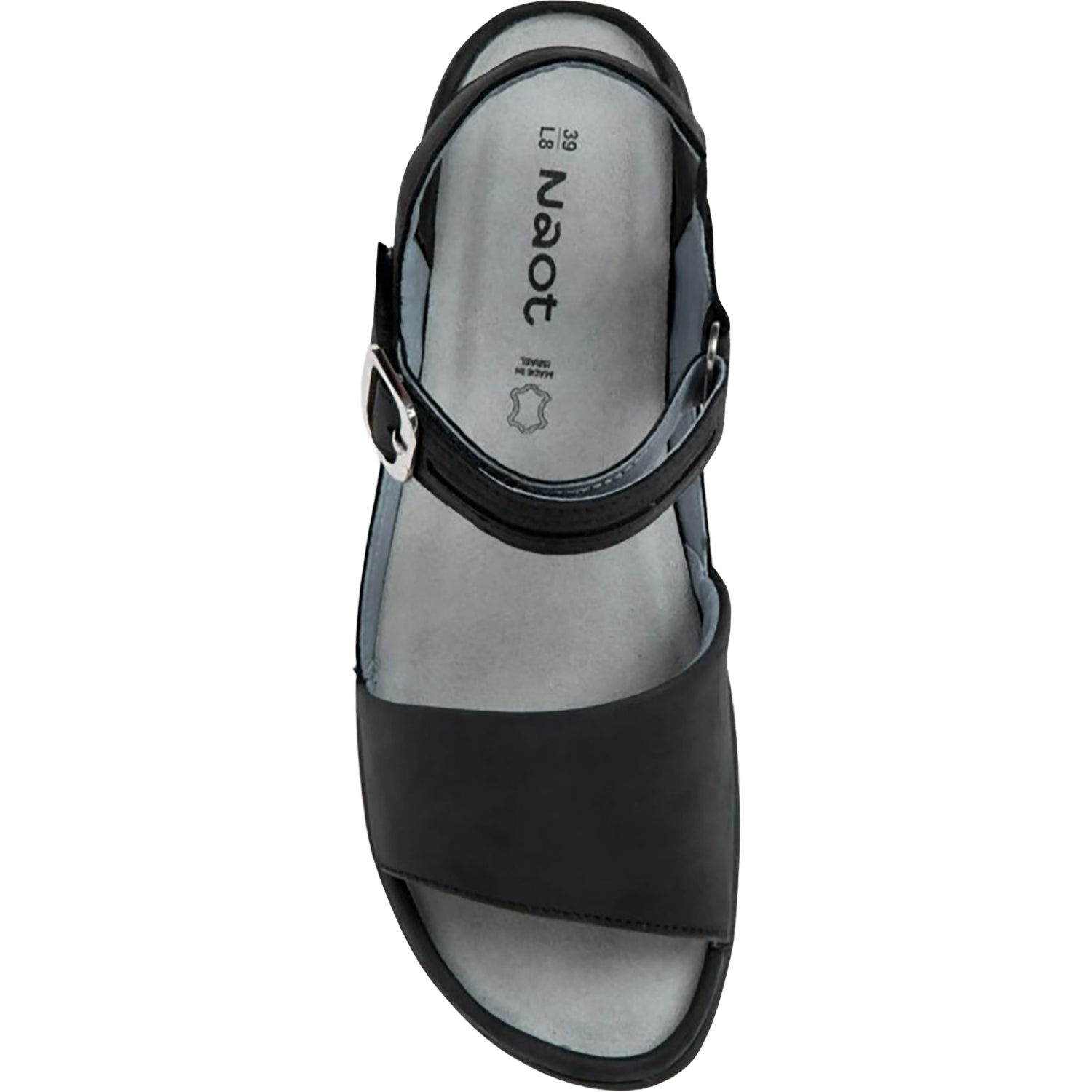 Naot Nagoya Women's Shoes Ebony Nubuck/Black Leather