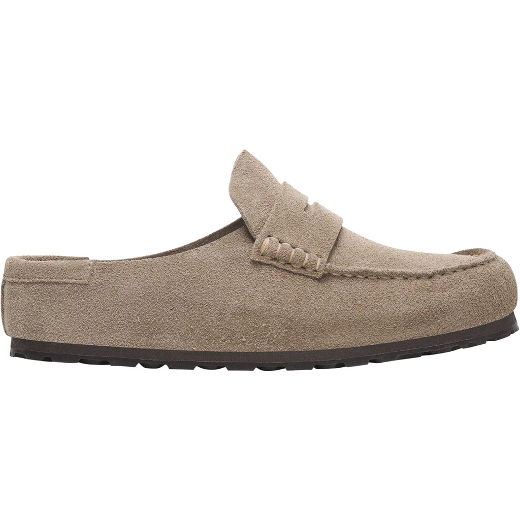 Birkenstock Naples Wrapped Unisex Clogs Taupe Suede