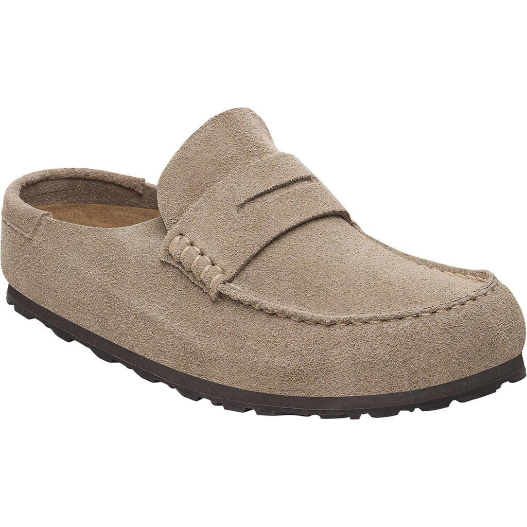 Birkenstock Naples Wrapped Unisex Clogs Taupe Suede