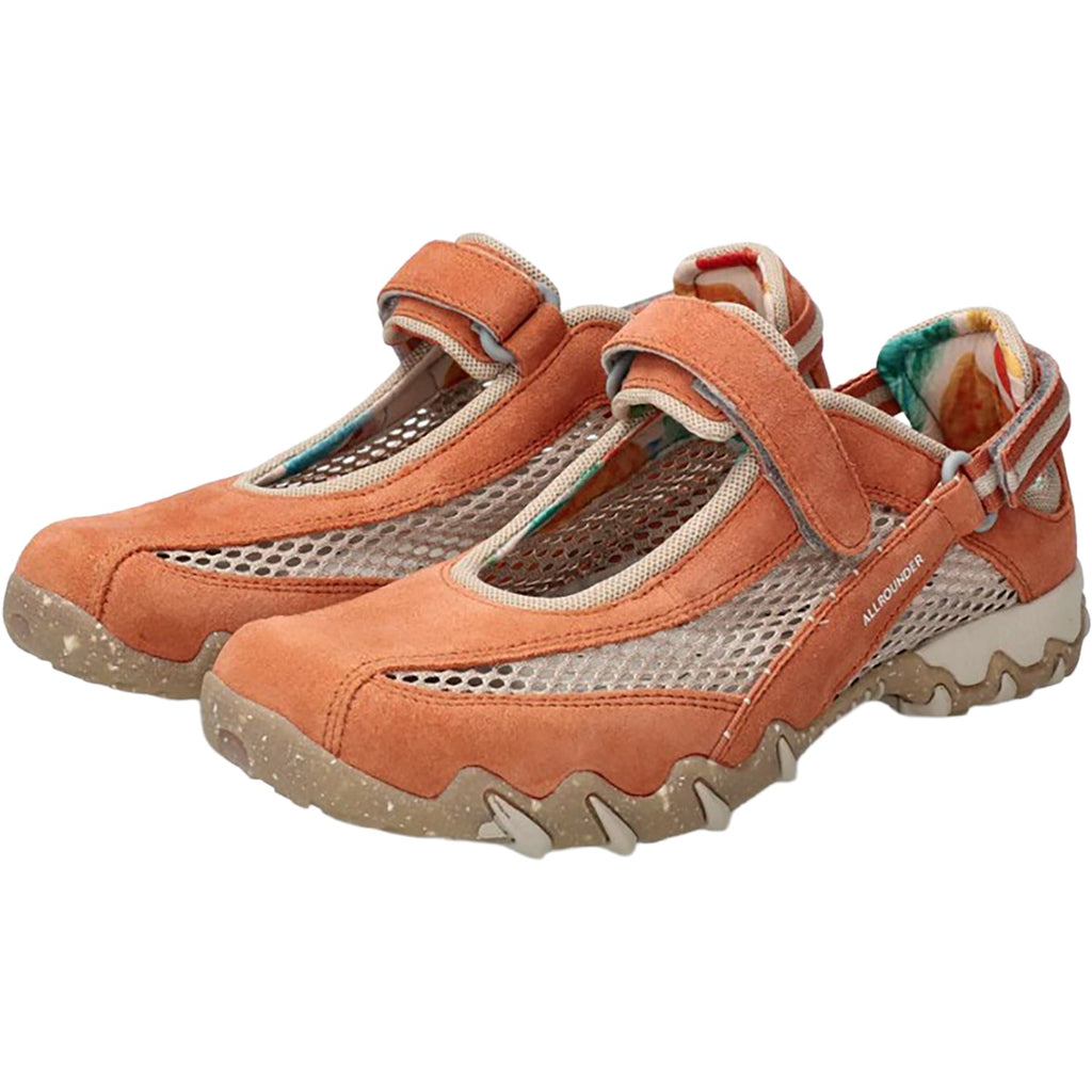 Allrounder by Mephisto Niro Women's Trail Hiking Shoes Caramello Suede/Mesh