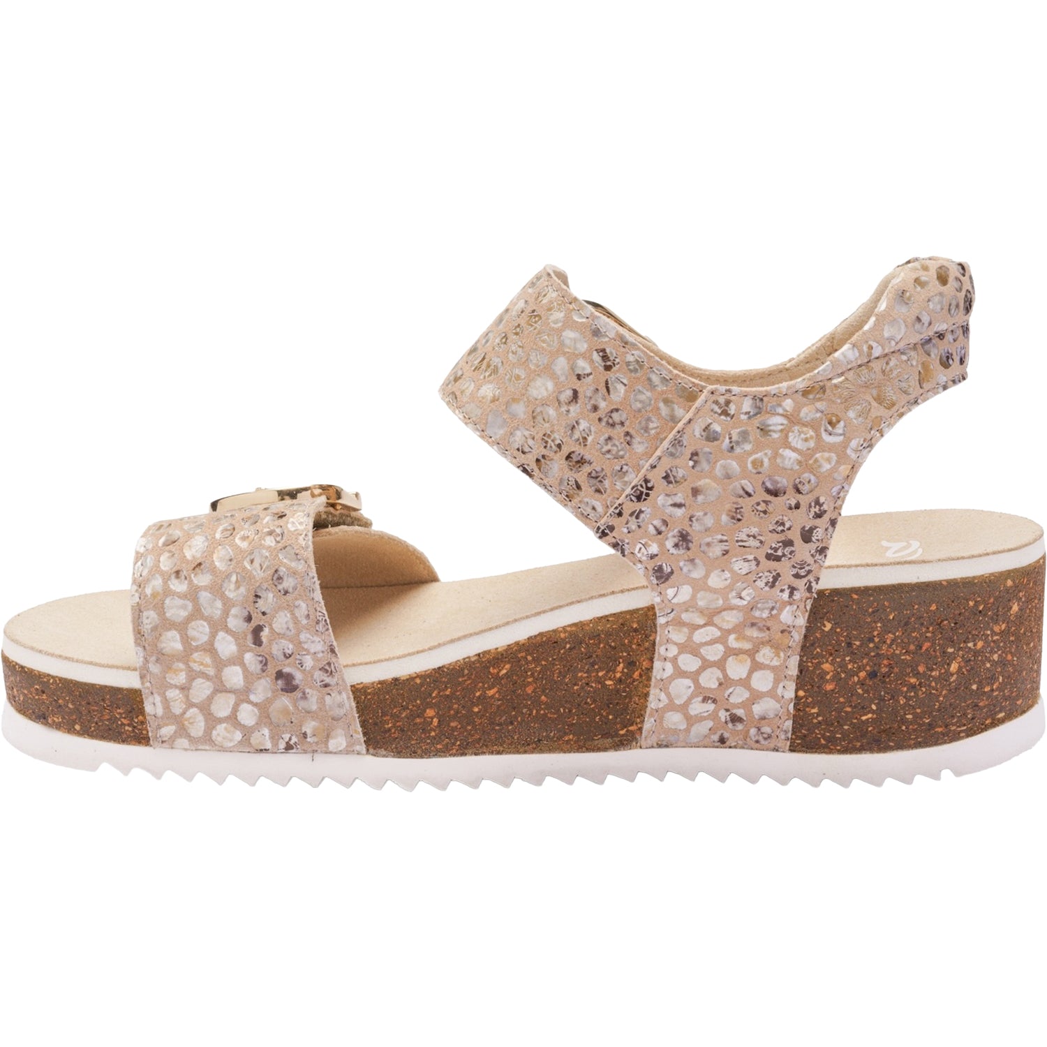 Ara Nova Women's Wedge Sandals Camel Konfettikid Leather