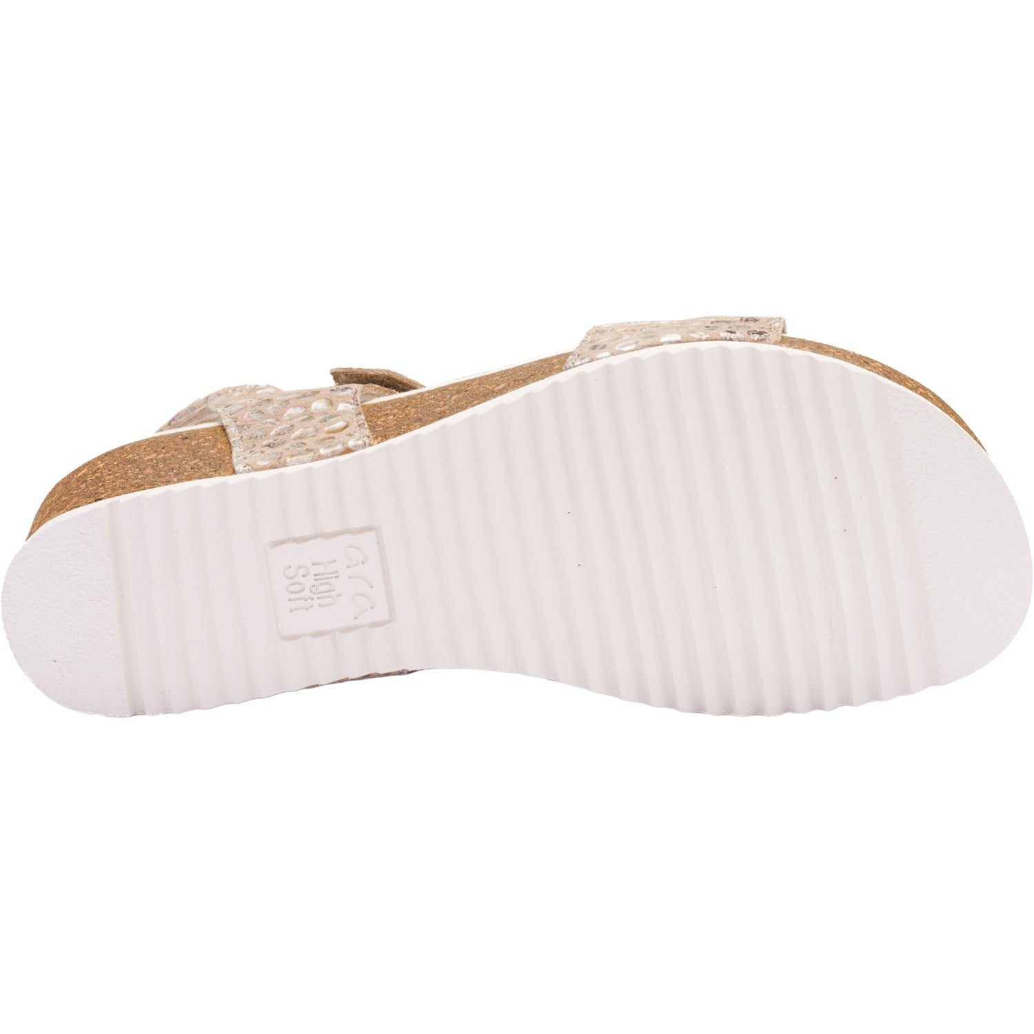 Ara Nova Women's Wedge Sandals Camel Konfettikid Leather