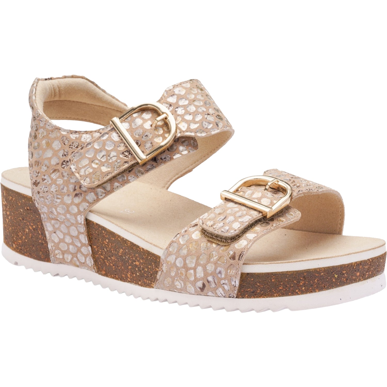 Ara Nova Women's Wedge Sandals Camel Konfettikid Leather