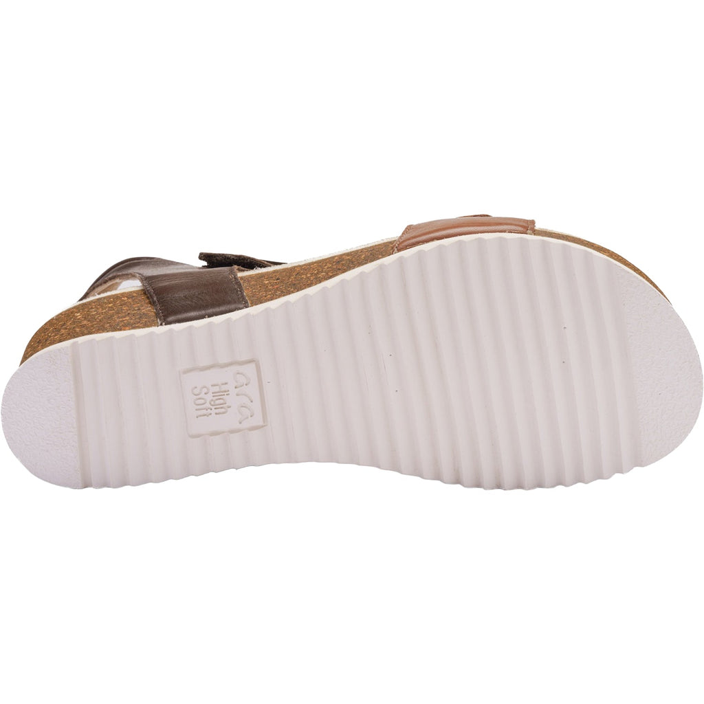 Ara Nova Women's Wedge Sandals Mousse/Mocha Calf
