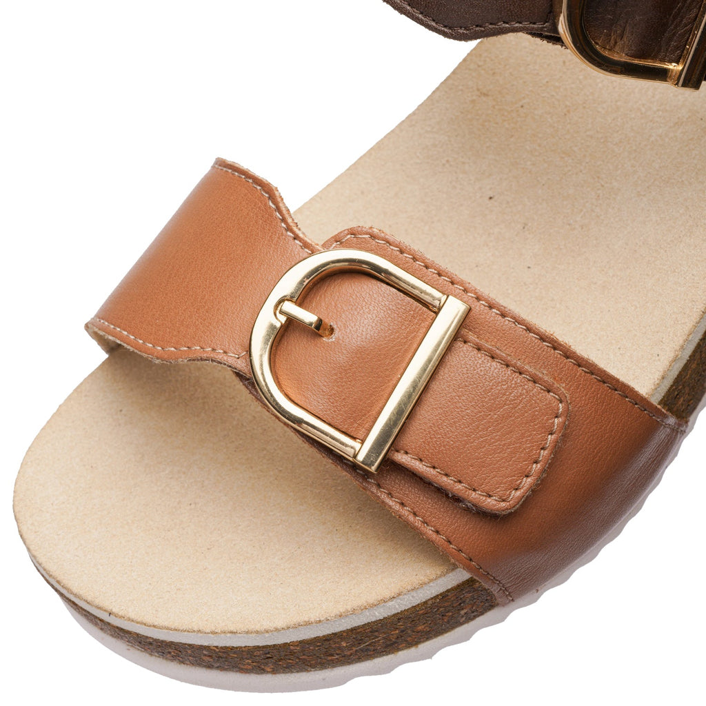 Ara Nova Women's Wedge Sandals Mousse/Mocha Calf