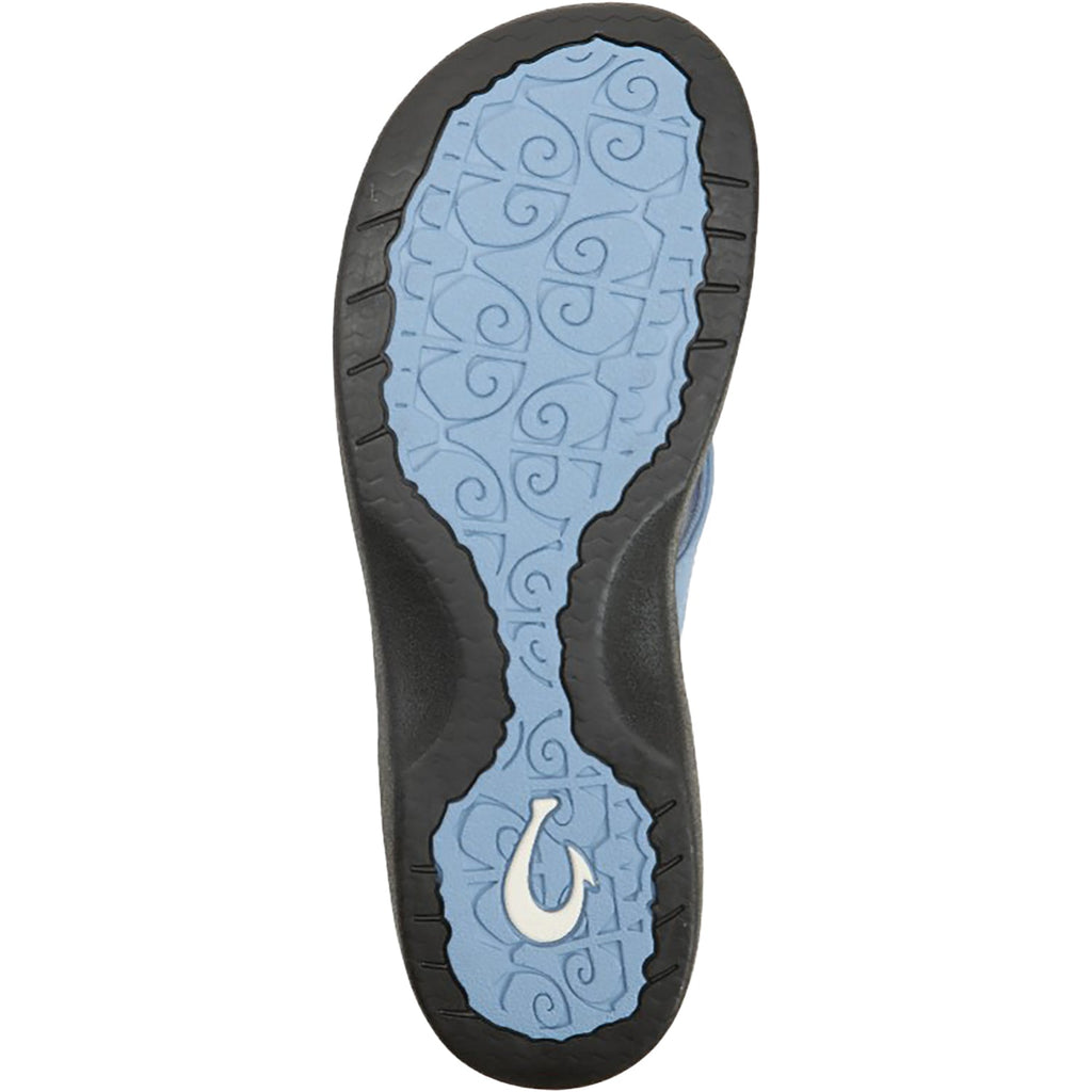 OluKai Ohana Women's Sandals Thong Sandals Ocean Fog/Black