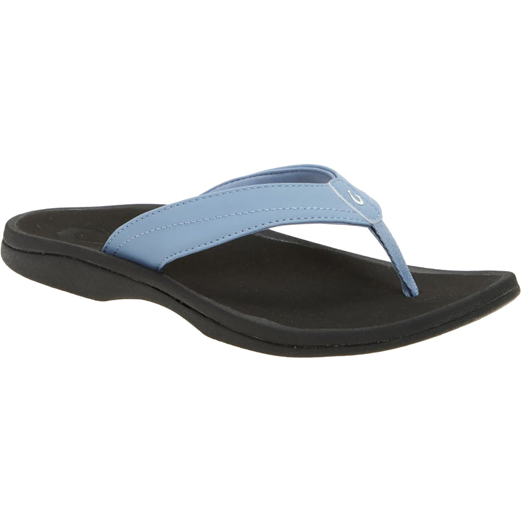 OluKai Ohana Women's Sandals Thong Sandals Ocean Fog/Black