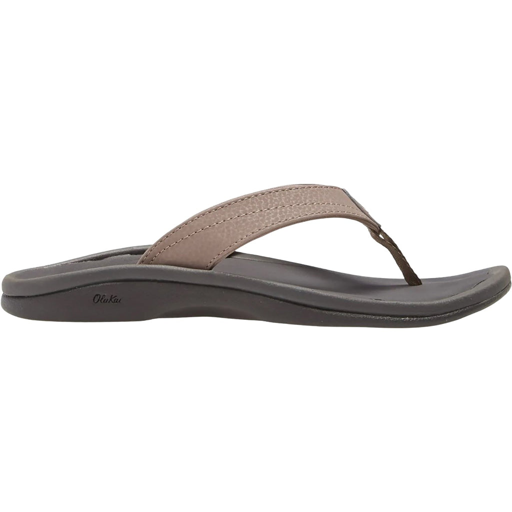 OluKai Ohana Women's Sandals Thong Sandals Warm Taupe/Black