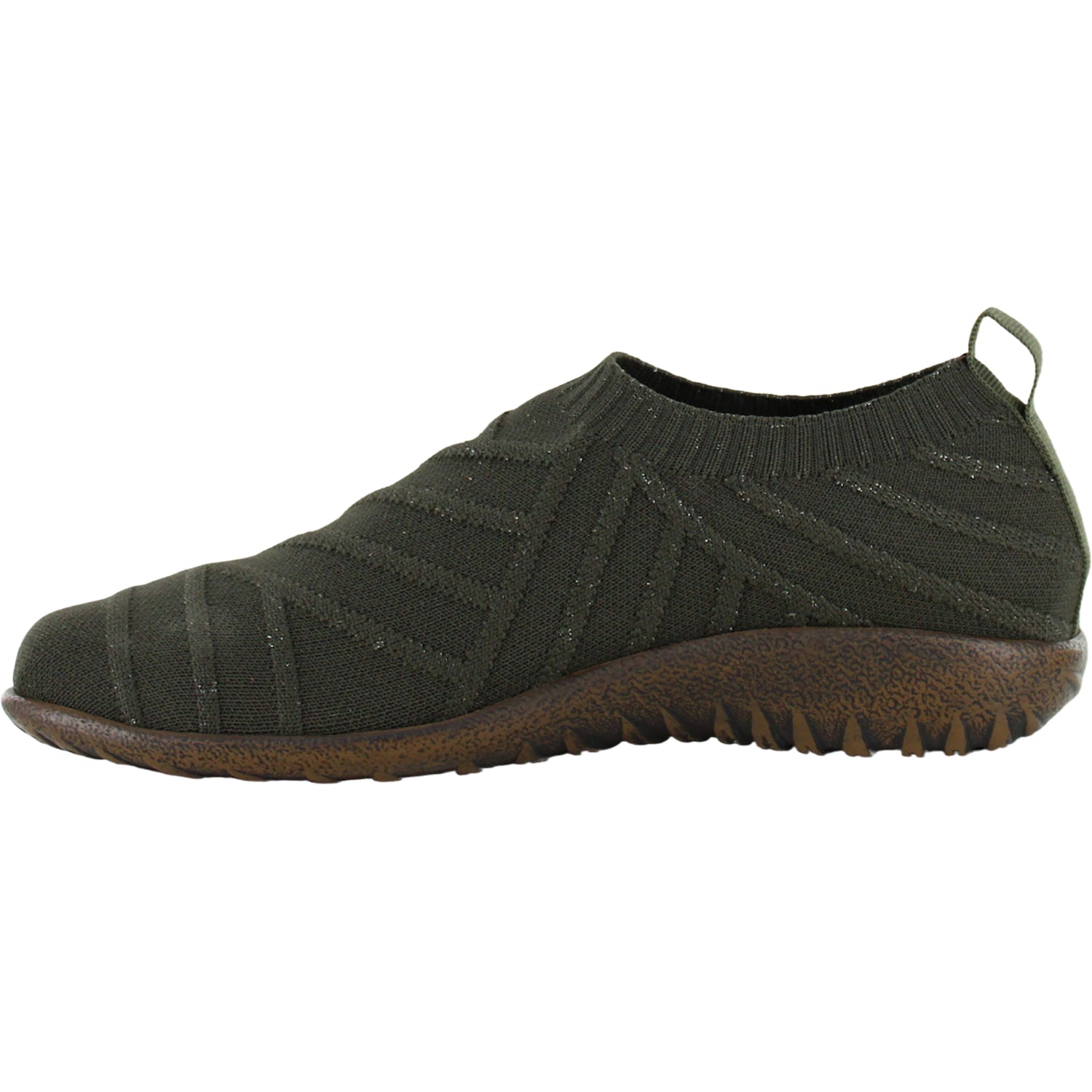 Naot Okahu Women's Olive Gold Sparkle Knit