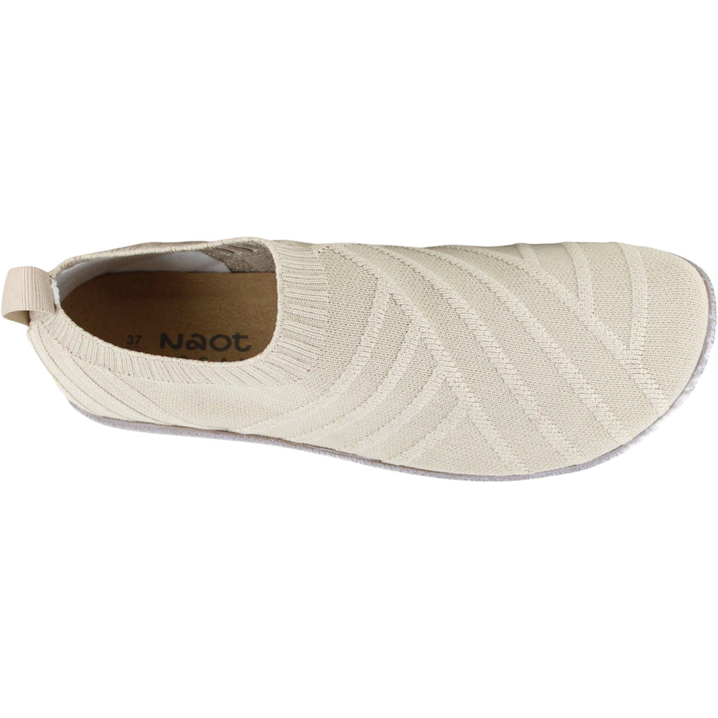 Naot Okahu Women's Slip Ons Taupe Gold Sparkle Knit
