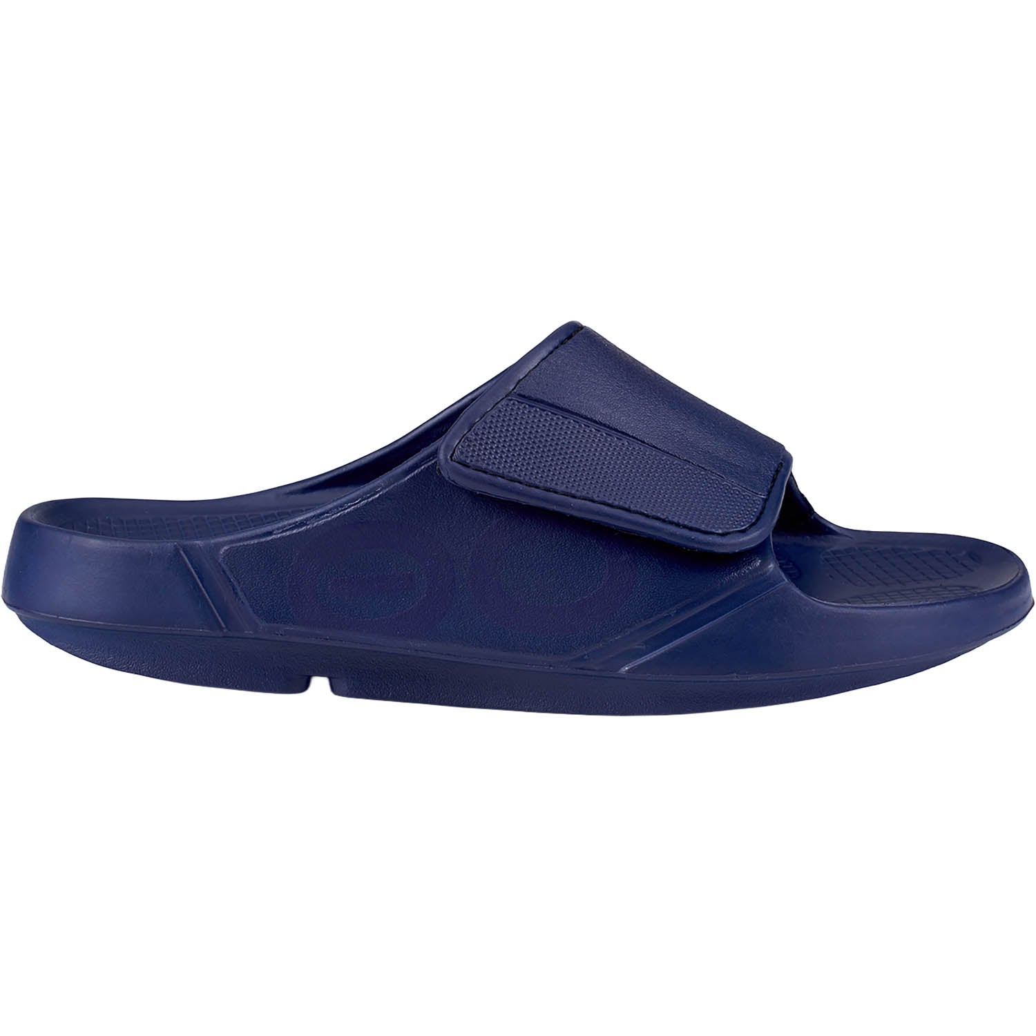 OOFOS OOahh Sport Flex Unisex Recovery Slide Sandals Navy