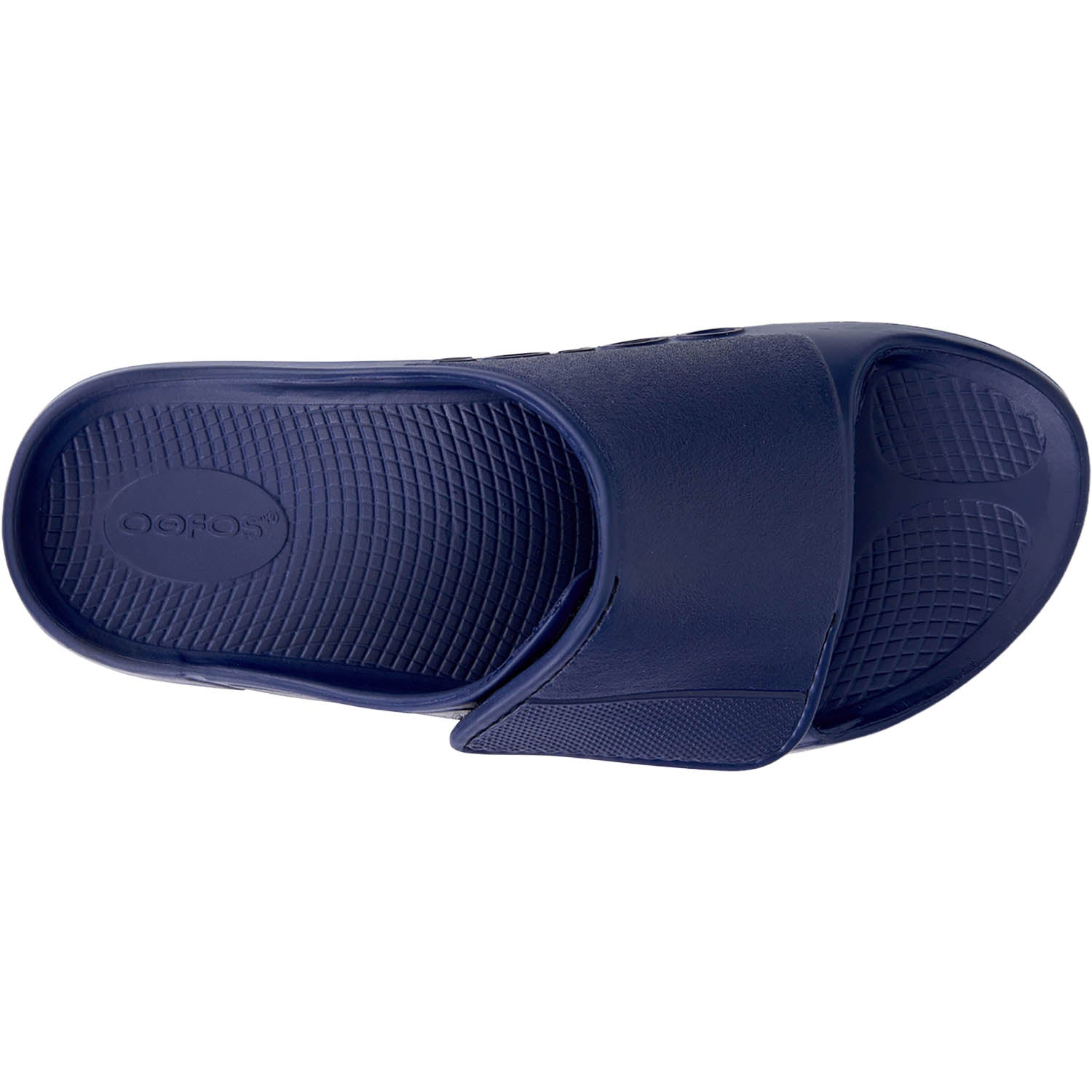 OOFOS OOahh Sport Flex Unisex Recovery Slide Sandals Navy