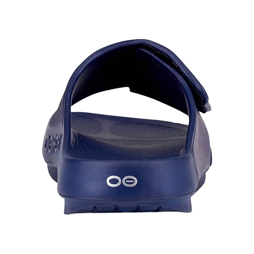 OOFOS OOahh Sport Flex Unisex Recovery Slide Sandals Navy