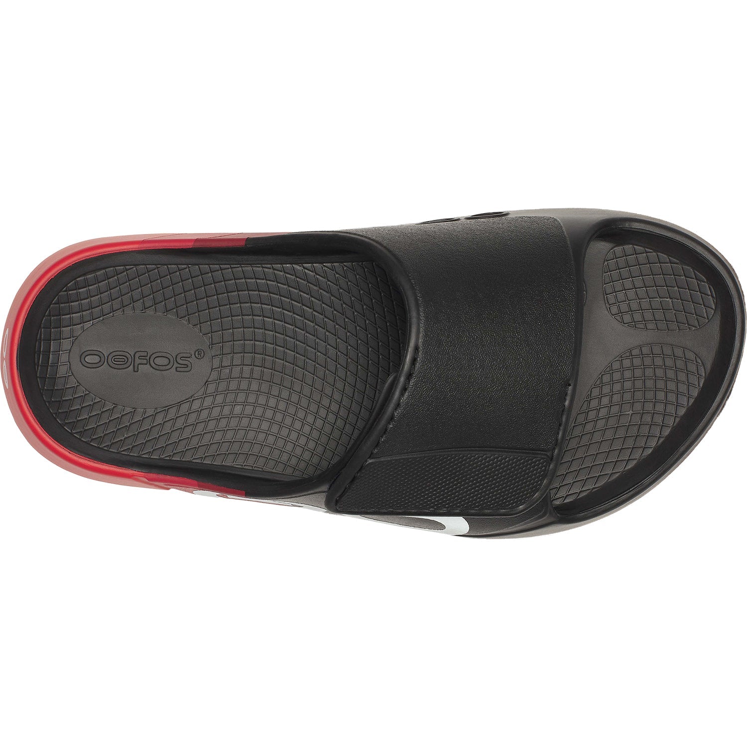 OOFOS OOahh Sport Flex Limited Unisex Recovery Slide Sandals Fire Rally