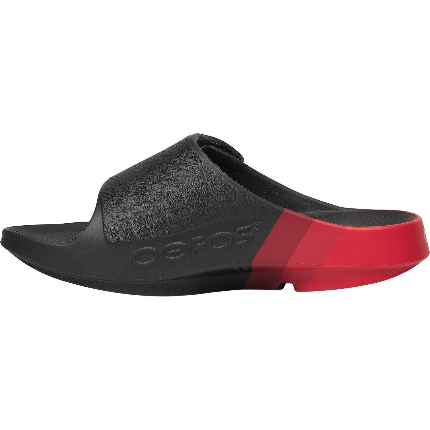 OOFOS OOahh Sport Flex Limited Unisex Recovery Slide Sandals Fire Rally