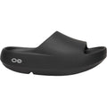 OOFOS OOahh+ Unisex Recovery Slide Sandals Black