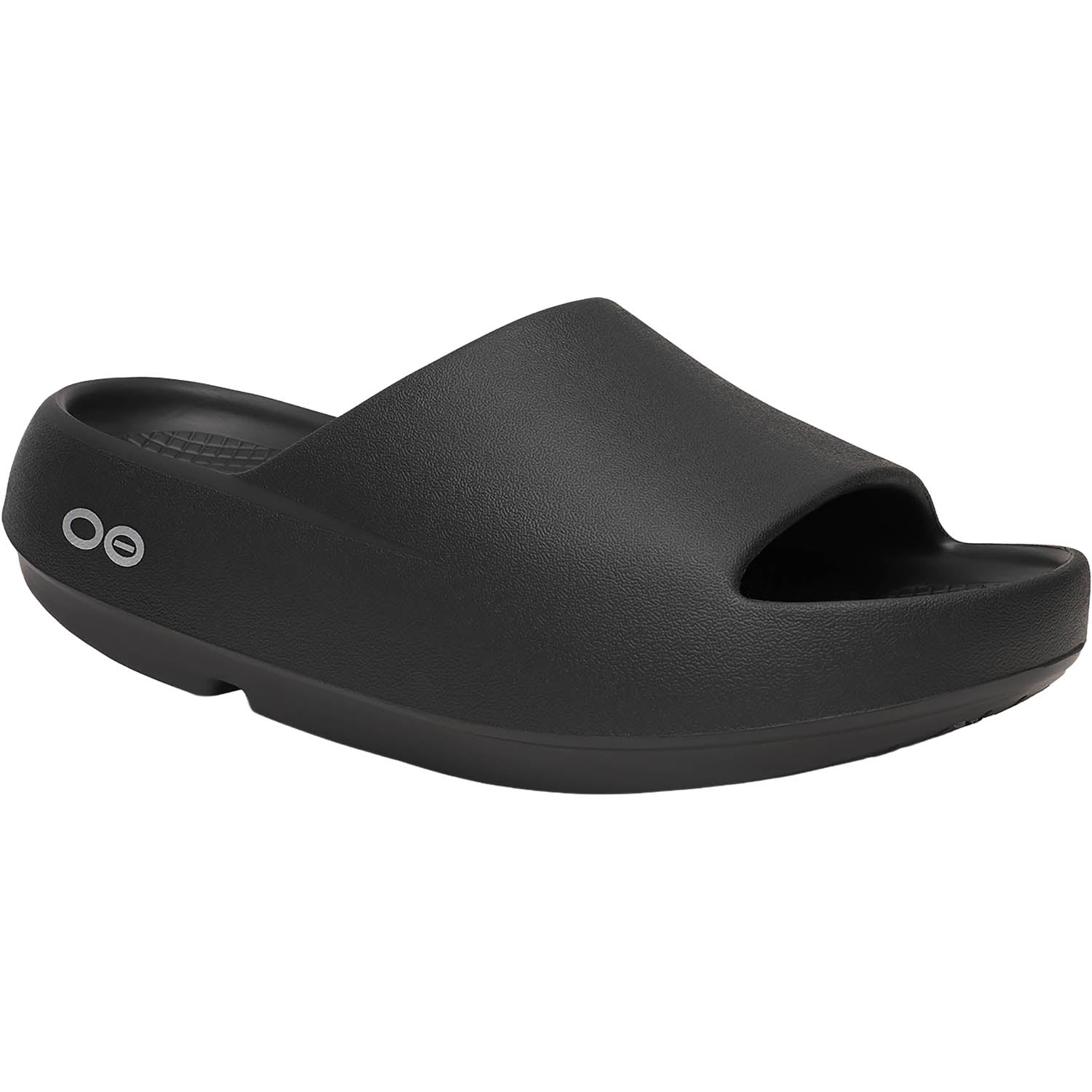 OOFOS OOahh+ Unisex Recovery Slide Sandals Black