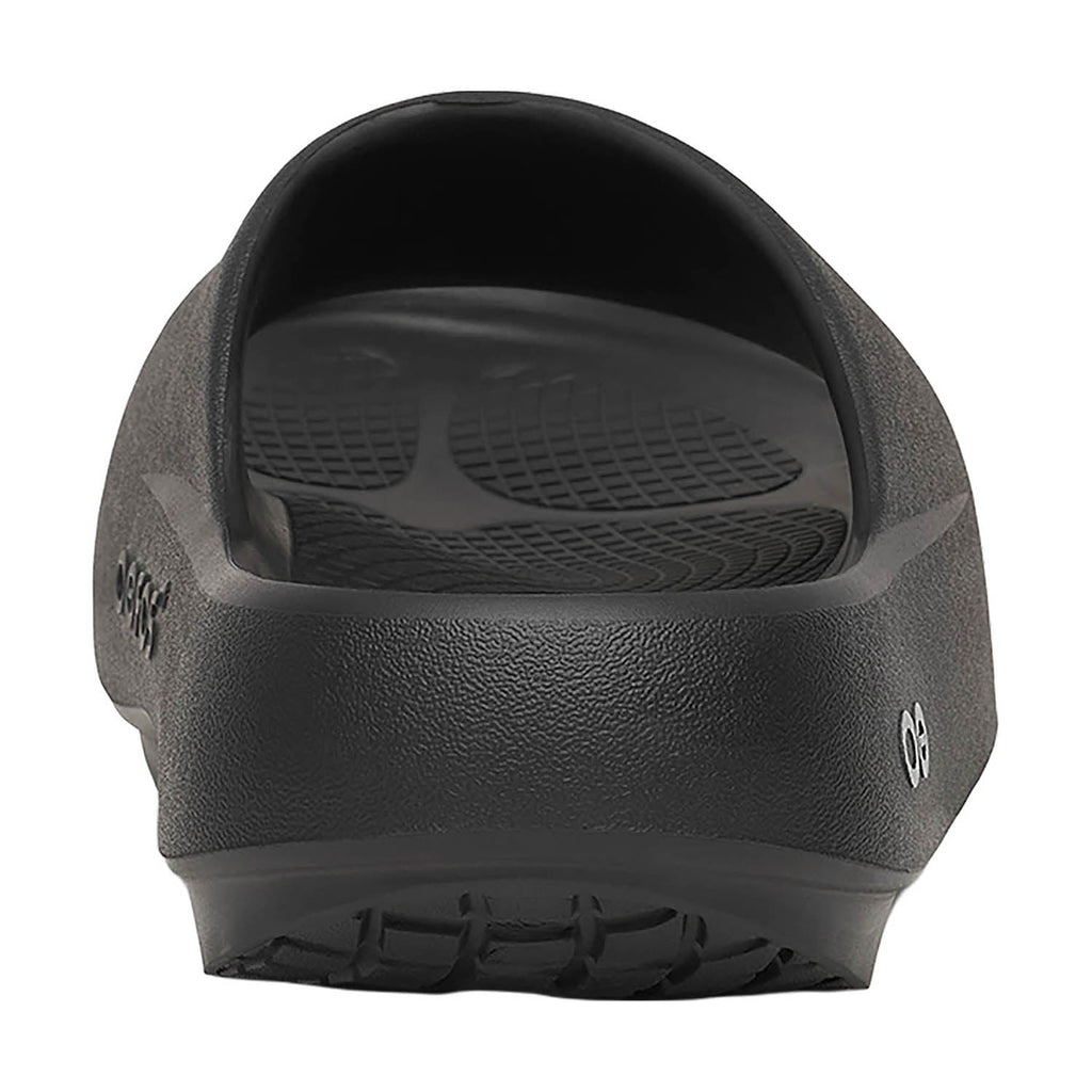 OOFOS OOahh+ Unisex Recovery Slide Sandals Black