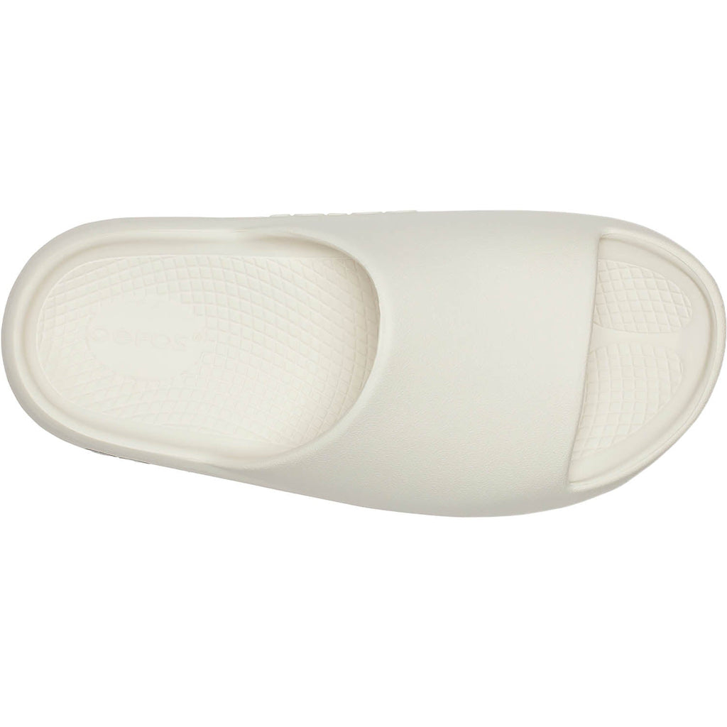 OOFOS OOahh+ Unisex Recovery Slide Sandals Chalk