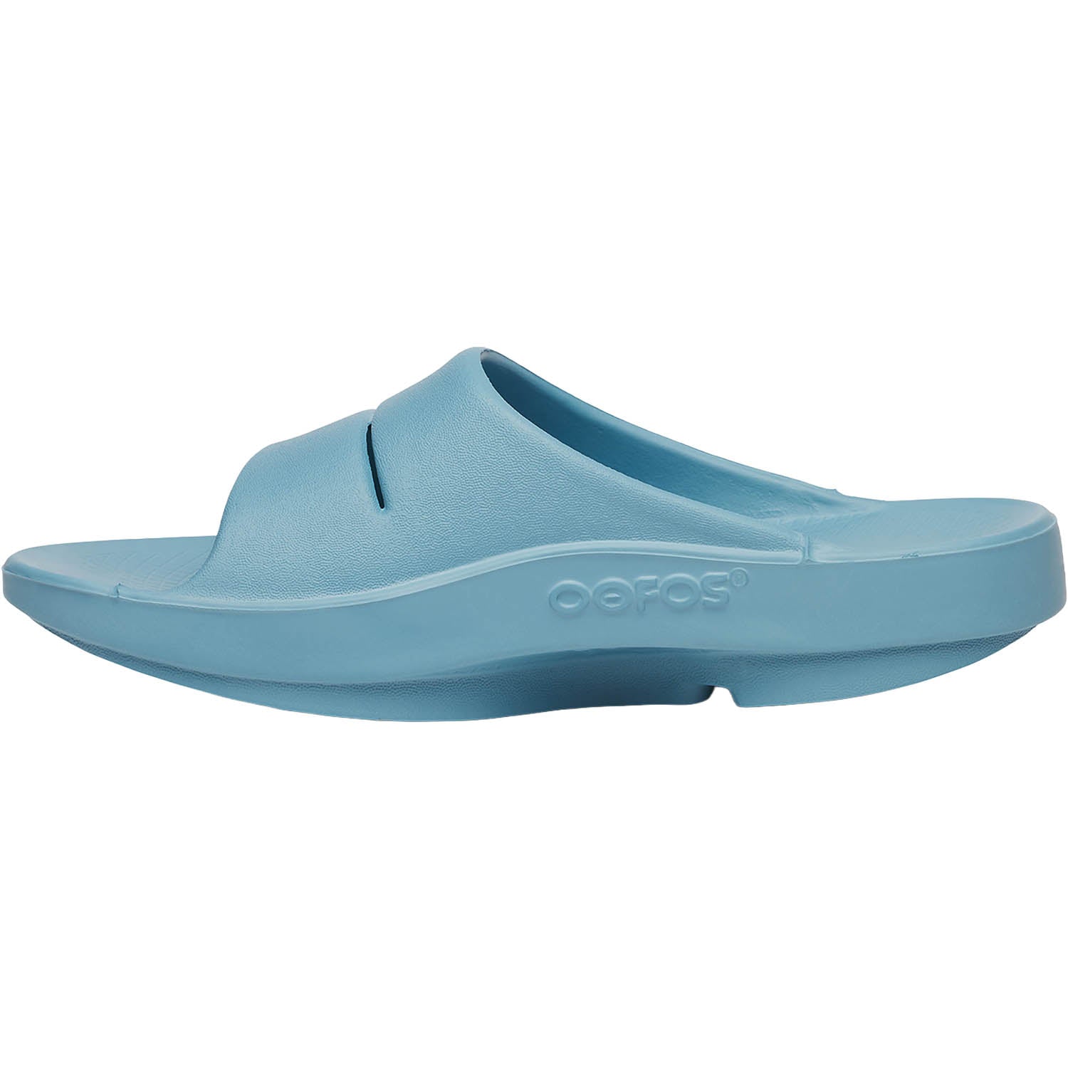 OOFOS OOahh Unisex Recovery Slide Sandals Ocean Blue