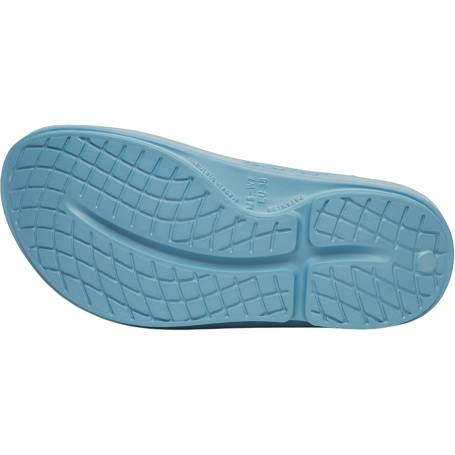 OOFOS OOahh Unisex Recovery Slide Sandals Ocean Blue