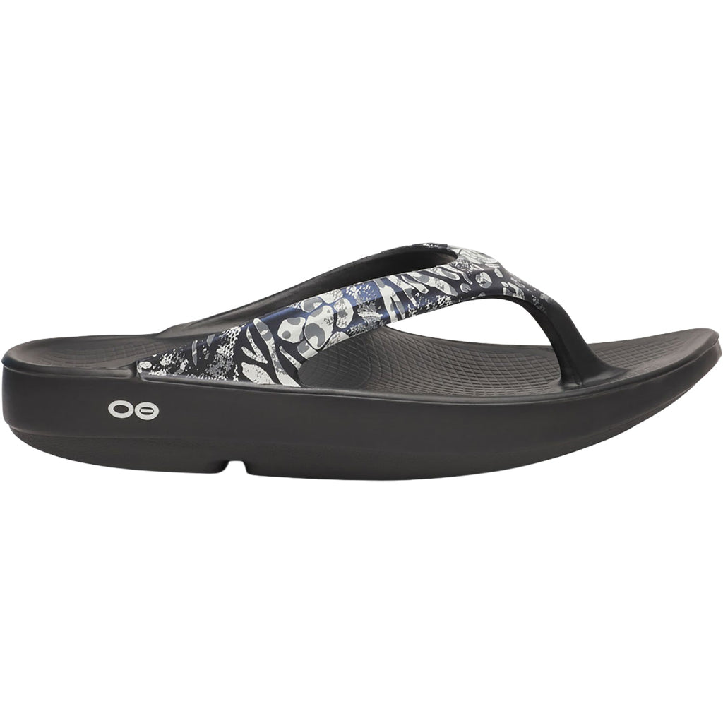 Oofos OOLala Limited Women's Recovery Slide Sandals Black Combo Camo
