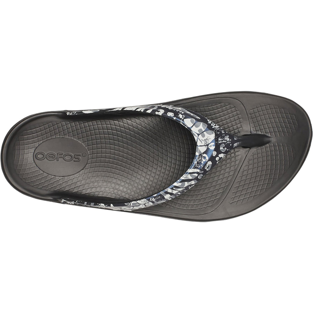 Oofos OOLala Limited Women's Recovery Slide Sandals Black Combo Camo