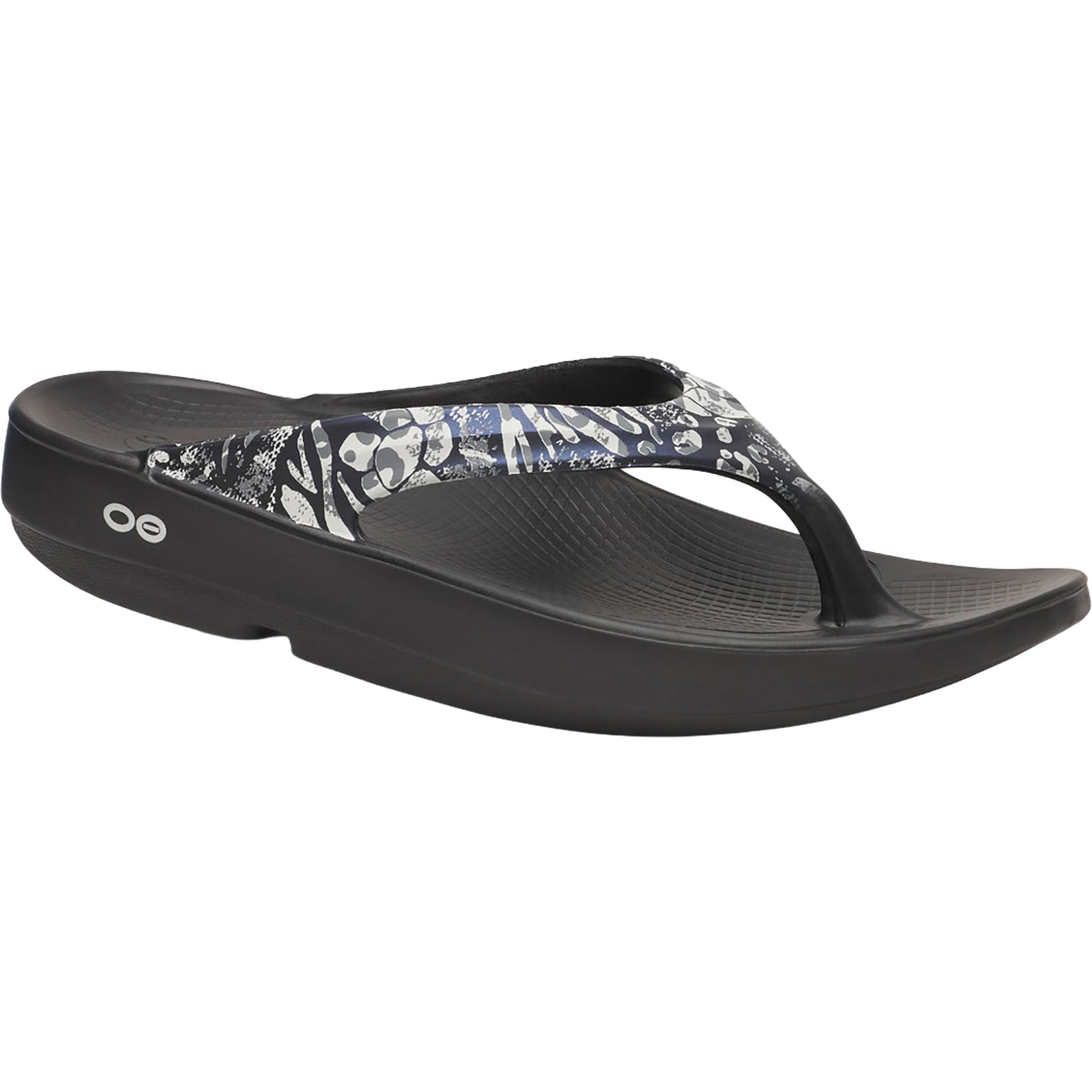 Oofos OOLala Limited Women's Recovery Slide Sandals Black Combo Camo
