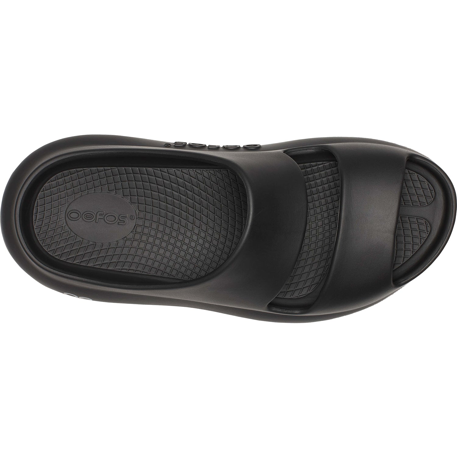 Oofos OOyea Women's Recovery Slide Sandals Black